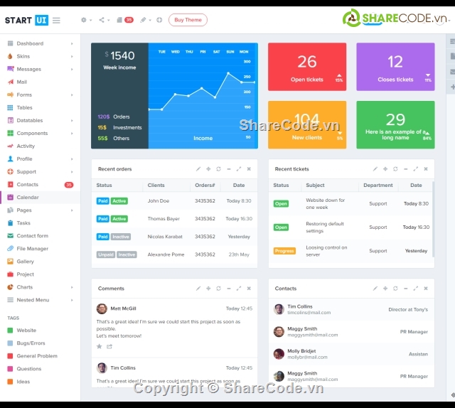 Bootstrap 4 Admin Dashboard Template,Admin template free,template admin free